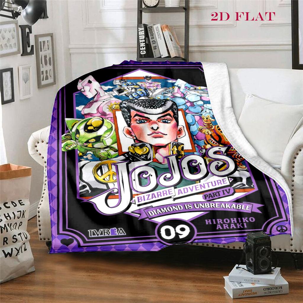 Jojo's Bizarre Adventure: Diamond Unbreakable blanket blanket Suitable for all seasons Digital printing bedroom Machine washable
