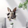 Rabbit Wall Decals Wall Art Animal Decor Nursery Wall Sticker Cute Cartoon Rabbit Sticker Kids Playroom Decoration for Bedroom