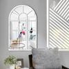 3D Window Arch Acrylic Mirror Sticker - Self-Adhesive Wooden Wall Décor