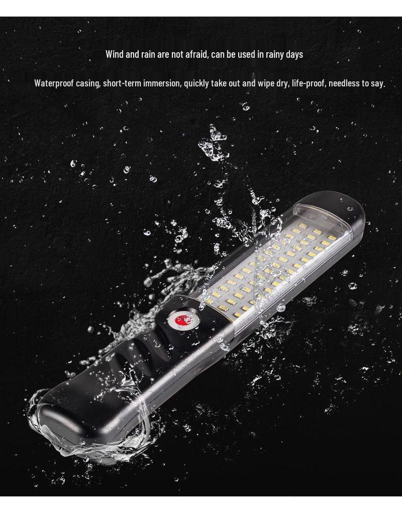Magnetic Type-C Rechargeable Work Light with Long-lasting Battery for Cars, Emergencies, and Camping