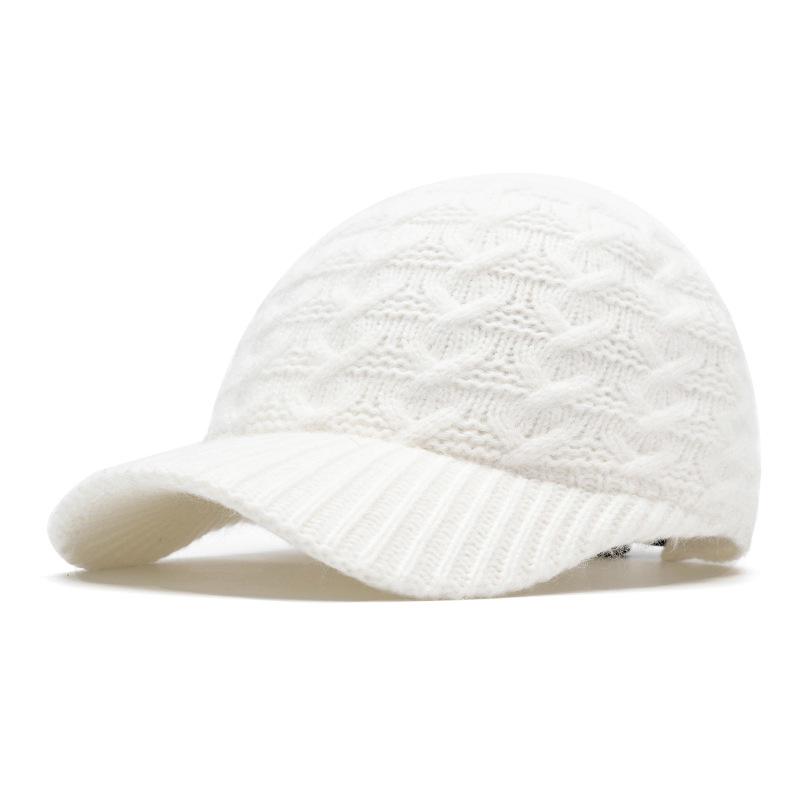 1pc Women's Warm Knitted Baseball Cap with Ribbed Knit Cap,FashionHeadwear for Cold Weather Suitable for Daily Use Winter Fall
