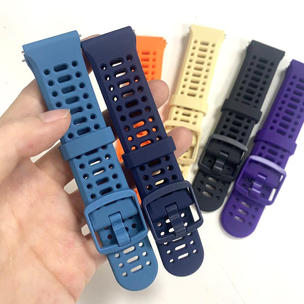 22mm Silicone Soft Strap For COROS PACE 4 Breathable Band For COROS APEX 4 42mm 2 Pro 46mm/PACE Pro 3 Sports Bracelet Watchbands