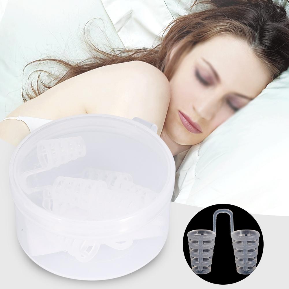 4Pcs/Box Relieve Anti Snoring Device Guard Easy Sleeping Breath Aid Clip Nasal Dilator Device