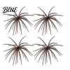 Saltwater Fishing Lure 4Pcs 6CM/1.9G 10.5CM/4G Soft Sea Urchin with Swimming Skirts Artificial Bass Tentacle Creature Bait Freshwater Trout