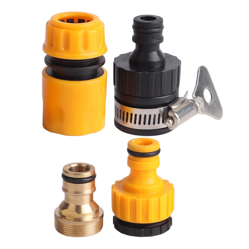 4pcs Water Changer Faucet Connectors Professional Standard Water Changer Faucet Adapter Kit for Water Changer Parts