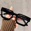 1pc Women's Box Glasses Decorative Street Wear Transparent Lens Autumn Travel School Festival Essential Accessories