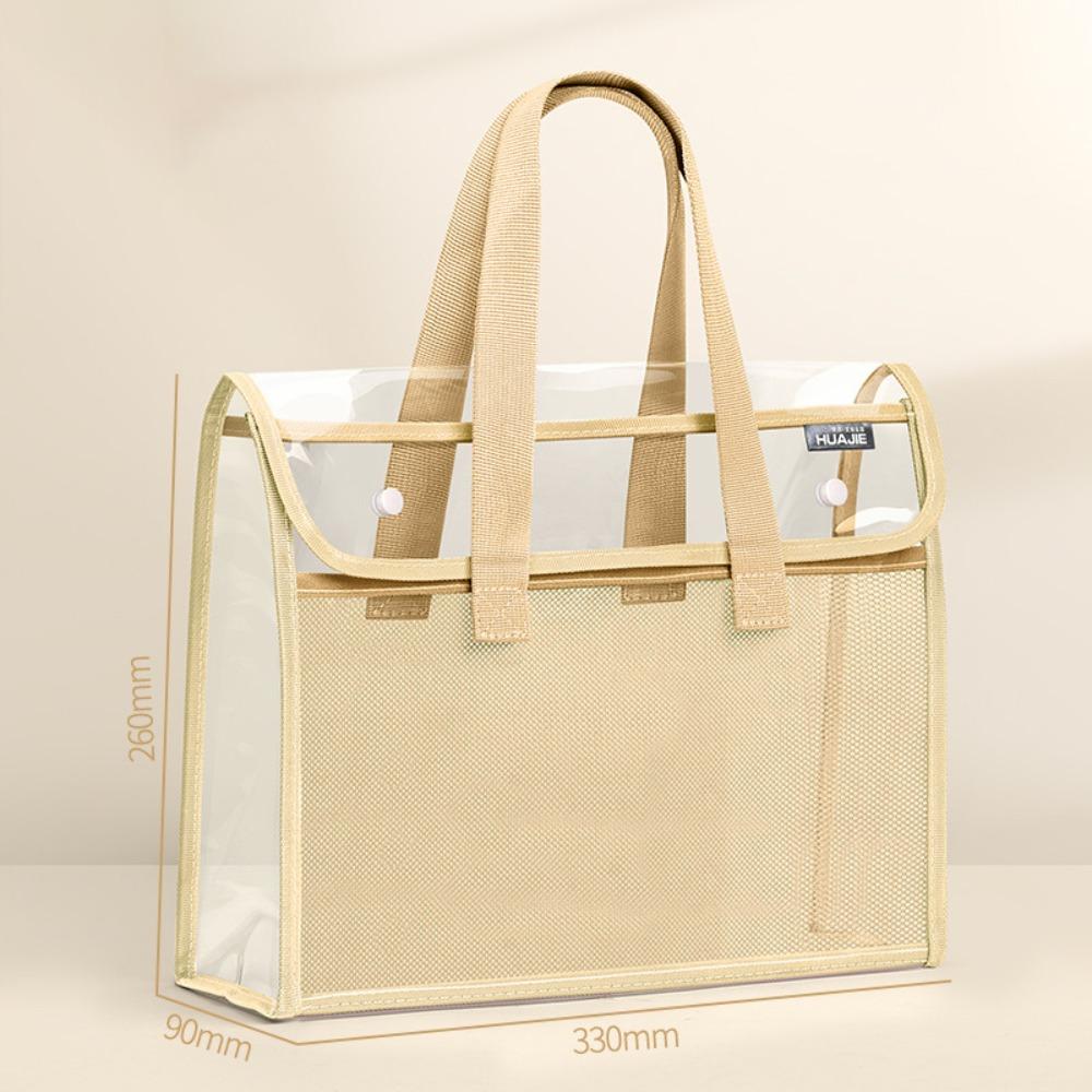 

Multifunctional Transparent File Bag Transparent Data Storage Bag School Office Supplies