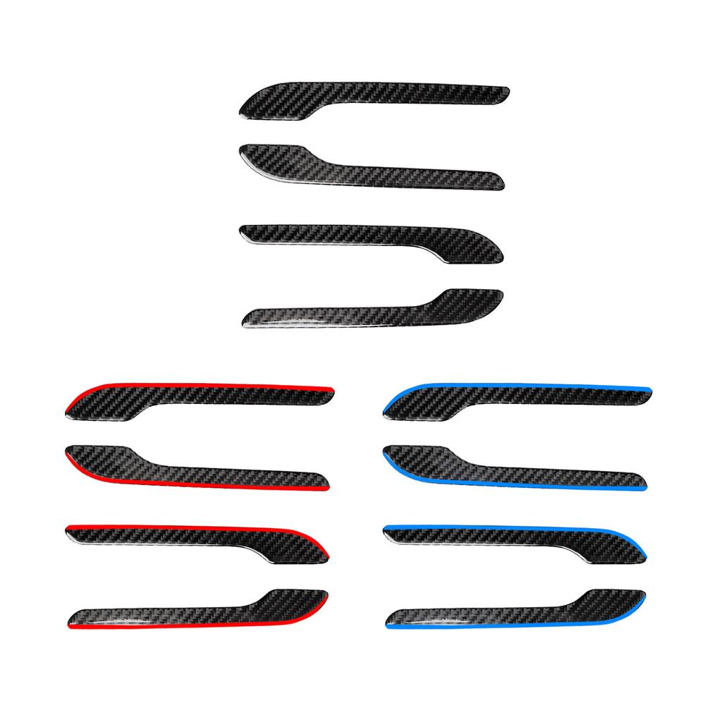 Car Exterior Door Handle Sticker Cover Trim Decoration Replacement Compatible for  Scratch Resistant Decorative