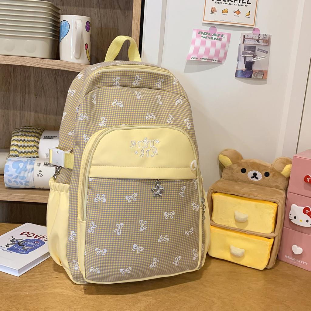 Schoolbag female new Korean version versatile cute primary school students 1-1 grades college high value junior high school class backpack