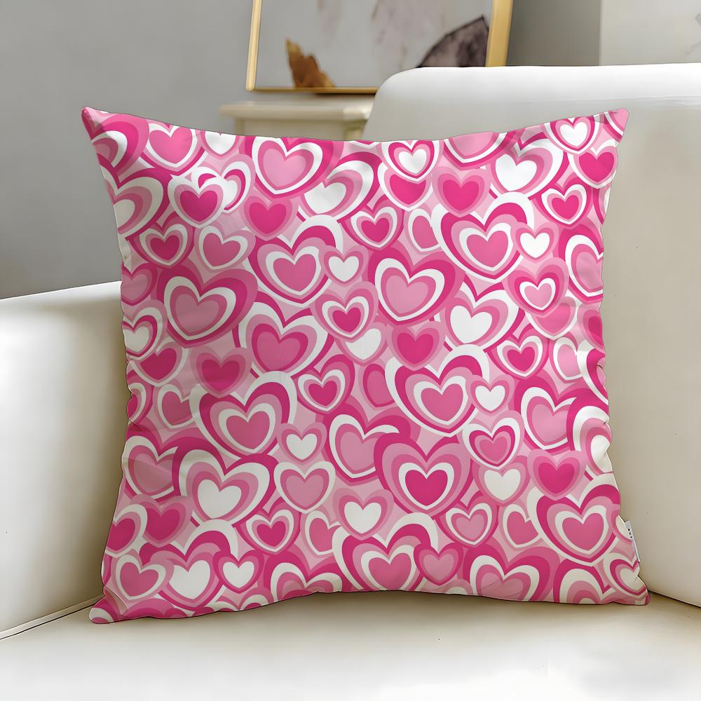 Artistic Background Patterns Cushion Cover Soft  EasyWash Pillow Case  Versatile for Couch Bed Travel and Office