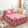 1 stk Sengeteppe i pastoral stil colchas de cama matrimonial Dobbel blondeskjørt til seng King Laken Skjørt (putevar trenger bestilling)