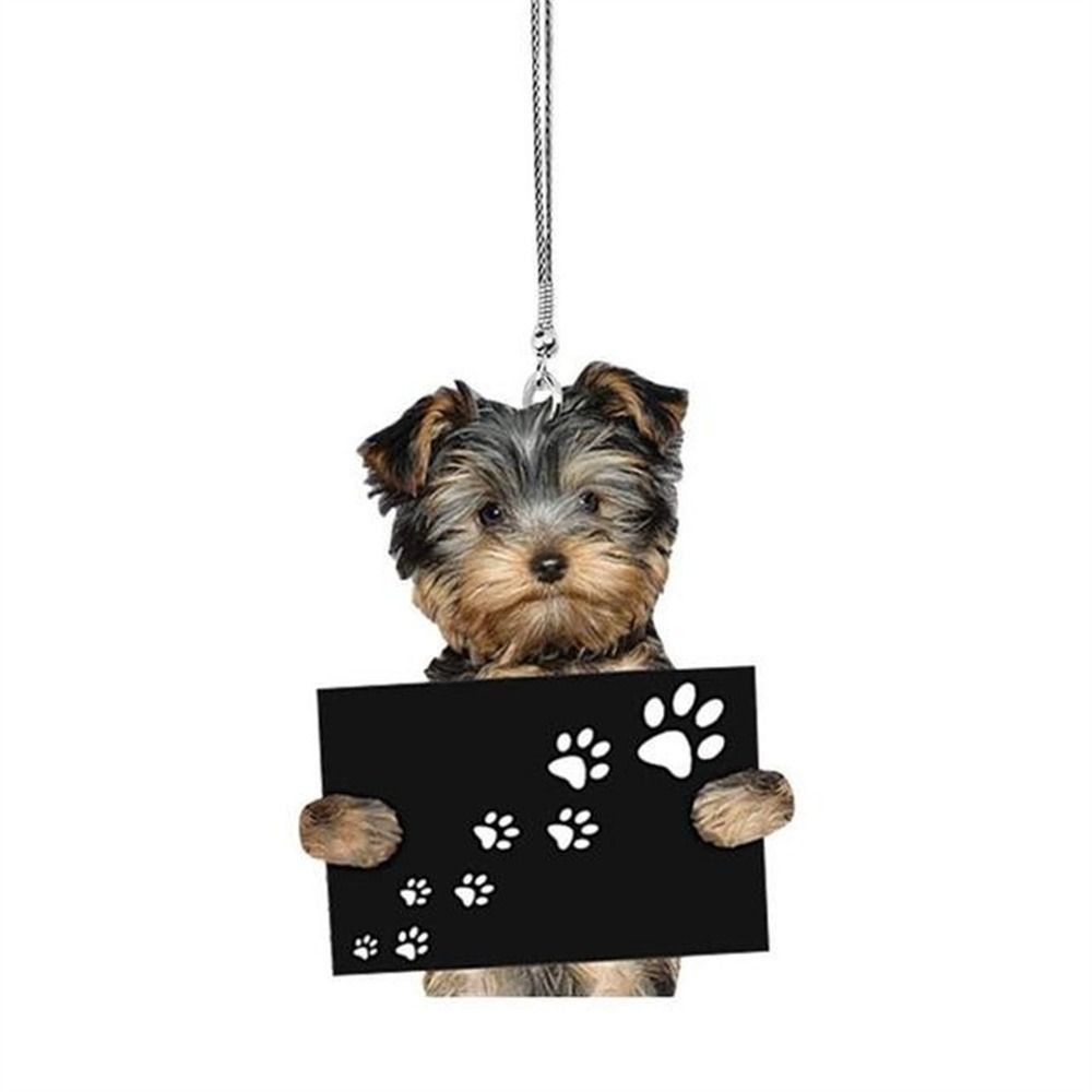 Car Decoration Car Pocket Pendant Puppy Car Hanging Dog Hanging Ornament Rearview Mirror Hanging