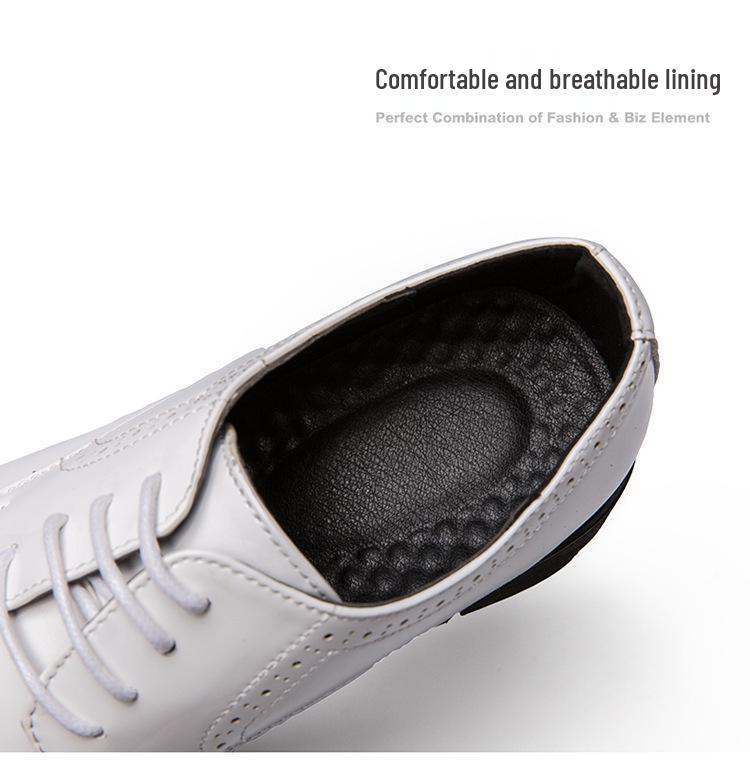Men's Korean/British Style Leather Shoes: Height-Boosting, Thick Sole for Wedding & Business Casual