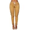 Women Sexy Fashion High Waist Stretch Slim Casual Pants Pencil Trousers Pocket