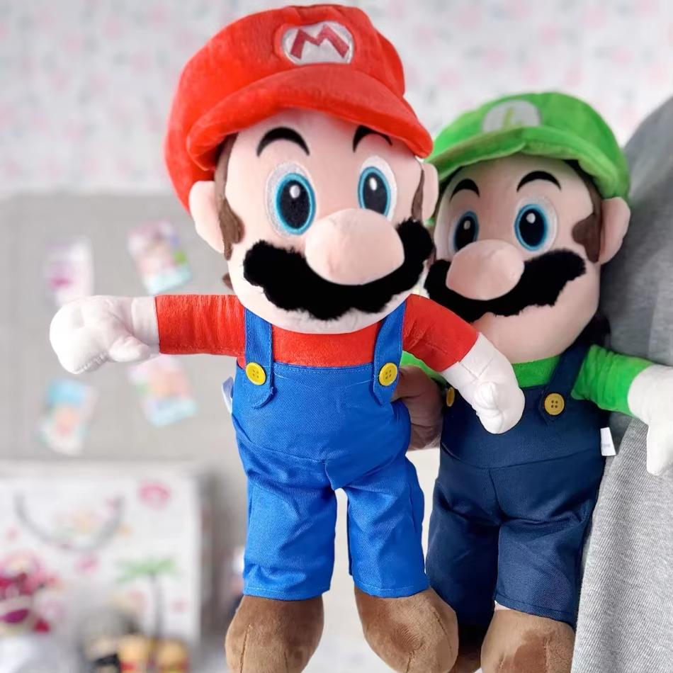 1-2Pcs Mario Plush Toys Luigi Stuffed Toys Anime Doll Plushie For Kids Great Christmas Birthday Gift For Children