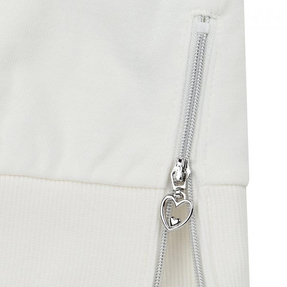 Tiffany Ivory Zipper DeTail T shirT T54uaT020