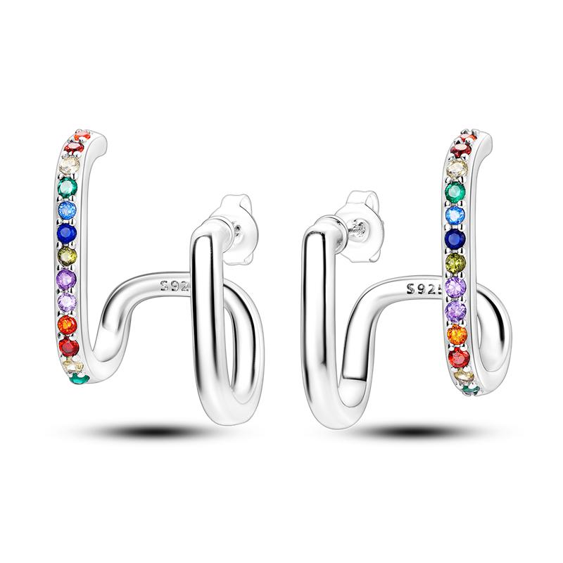 925 Sterling Silver Earring Honey bee with diamond Shells Earrings Jewelry Gift Wedding Earrings For Women Jewellery gift