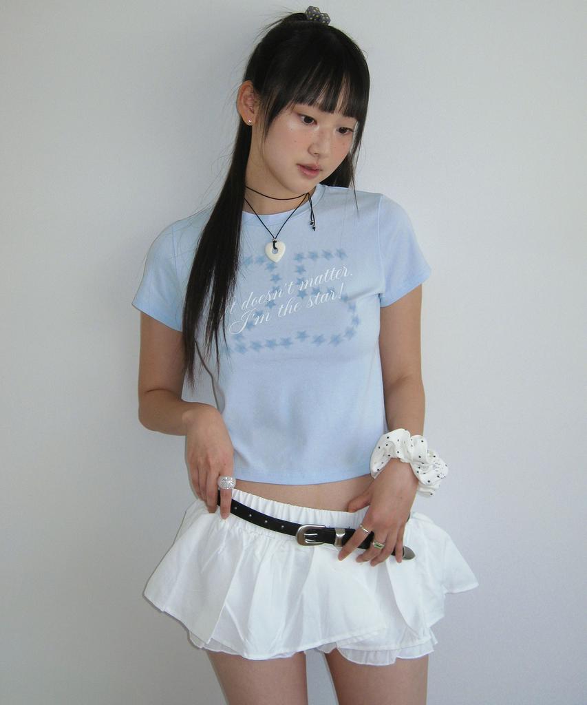 It Doesn'T Matter [Heart] Loppy Necklace (Ivory)