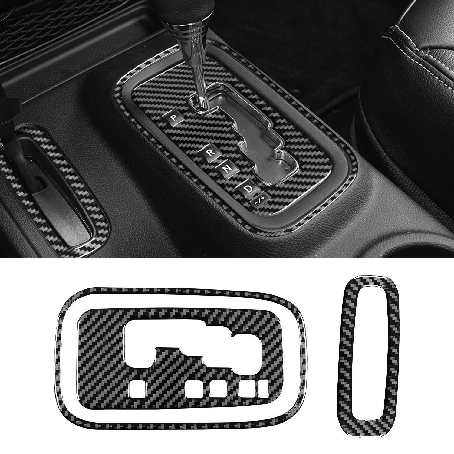 

Car Gear Shift Panel Decoration Cover Stickers for Jeep Wrangler JK 2011 2012 2013 2014 2015 2016 2017 Auto Interior Accessories