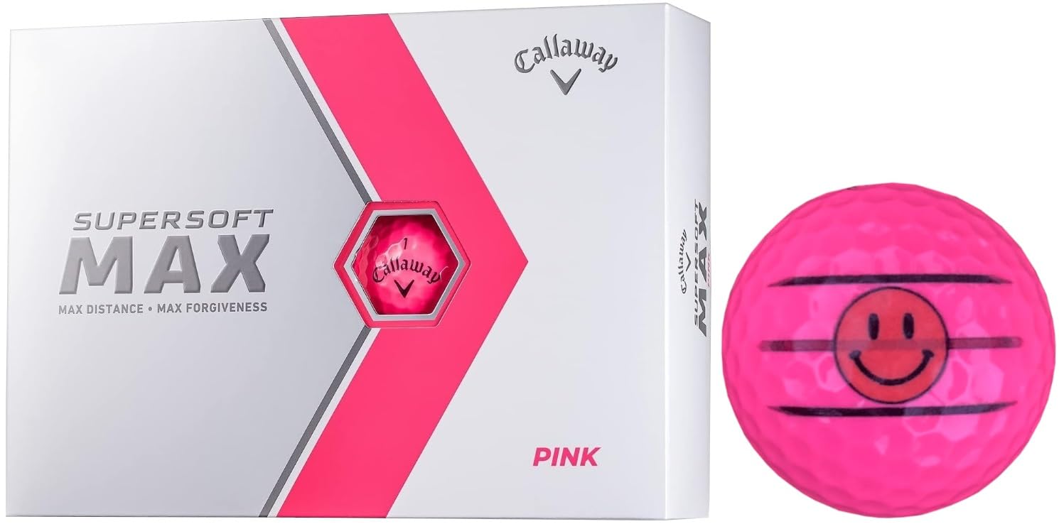 

Callaway Golf Ball SUPERSOFT MAX 2023 Model with Line 1 [Hapiraki_Golf Line] (Pink Dozen_Nico-chan)
