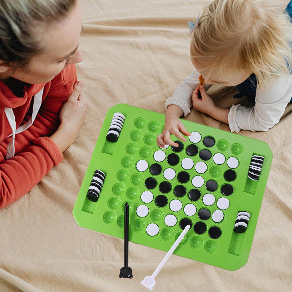 Tabletop Game Flip Black White Chess Board Reversi Strategy Board Game Camping Hiking