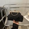 New trend simple casual shoulder portable fashion chain niche 2025 spring crossbody shell women's bag