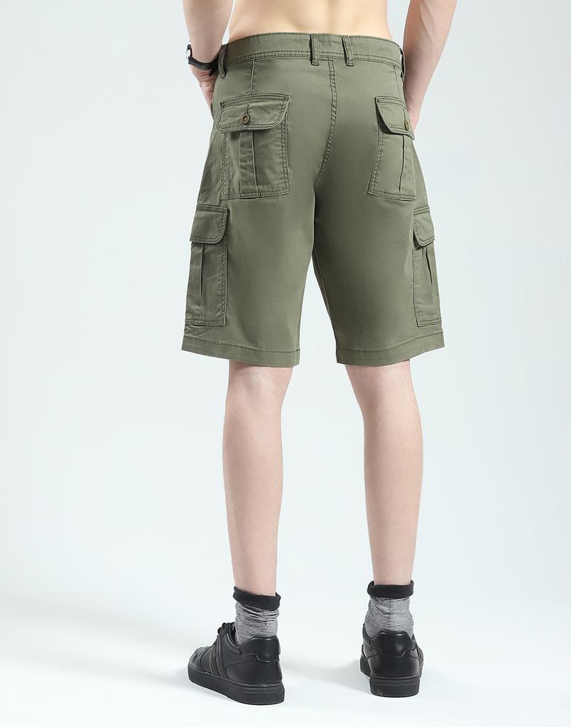 MONTE CARLO Men's Solid Regular Fit Short