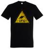 UFO-Zeichen Herren T-Shirt Herren Damen T-Shirts Oberteil Alien-Invasor Haunebu 12 Graue Zone 51 TR3B Adamski