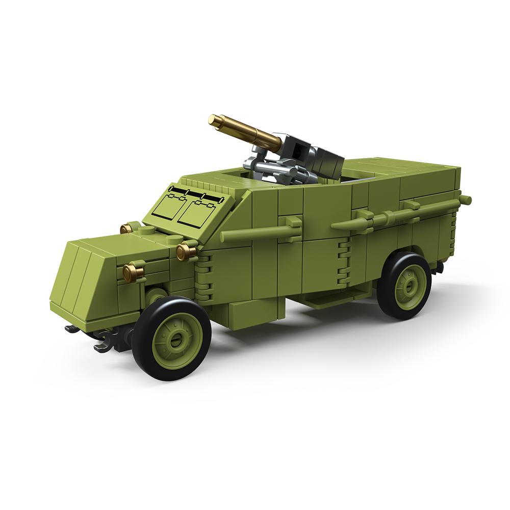 295pcs Army Building Blocks Set Armoured AA Lorry Armored Vehicle Bricks City Construction Toy For Children