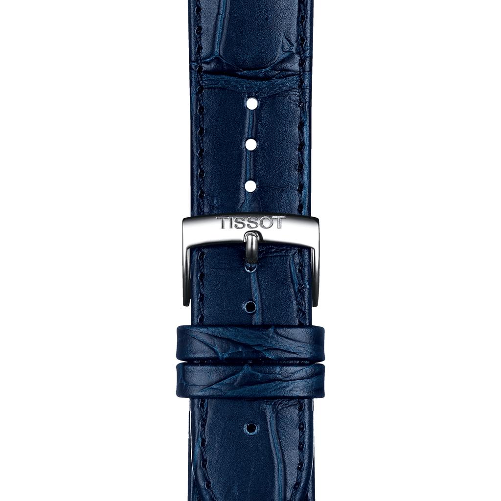 Tissot Leather Strap Blue Dial Men's Fashion Watch T122.423.16.043.00