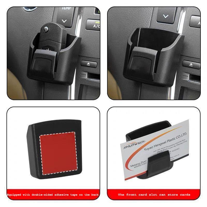 New Car Key Organizer Box for Dashboard, Multi-functional Car Key Storage with Card Holder