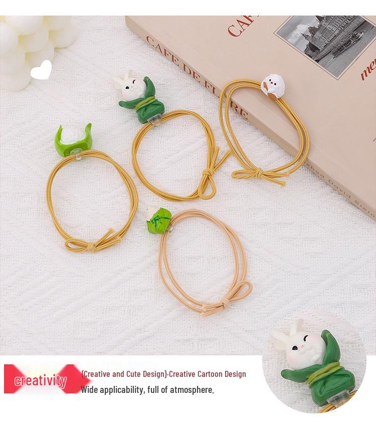 In-Stock Daisy Flower Hair Ties - Cute, Elastic, Knotted Bands for Girls