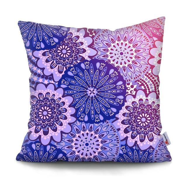 Home Decor Colorful Mandala & Geometric Printed Pillowcases Pattern Cushion Cover Suitable for Sofa Bedroom Car Pillow Cover