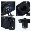 Dual USB Car Cigarette Lighter Socket Splitter 12V Charger Power Adapter Outlet Accessories for Auto Boat Motorcycle Marine RV