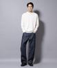 Nano Universe Fine Gauge Crew Size Pill-Resistant Knit, Neck, Men's, M, 031, Off-White, 668-5222201
