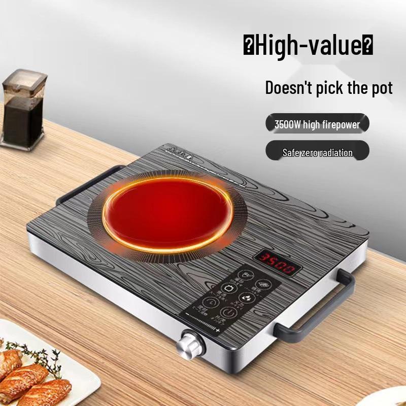 

Высокомощная электрическая керамическая плита с световой волной - 110 В/220 В, стандарты США/Великобритании/ЕС, 3500 Вт/2200 Вт