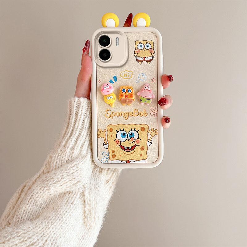 KEYSION Cute Ear 3D Cartoon Case for Redmi 13C 4G 5G with Bracelet Soft Silicone Shockproof Phone Cover for Xiaomi POCO C65