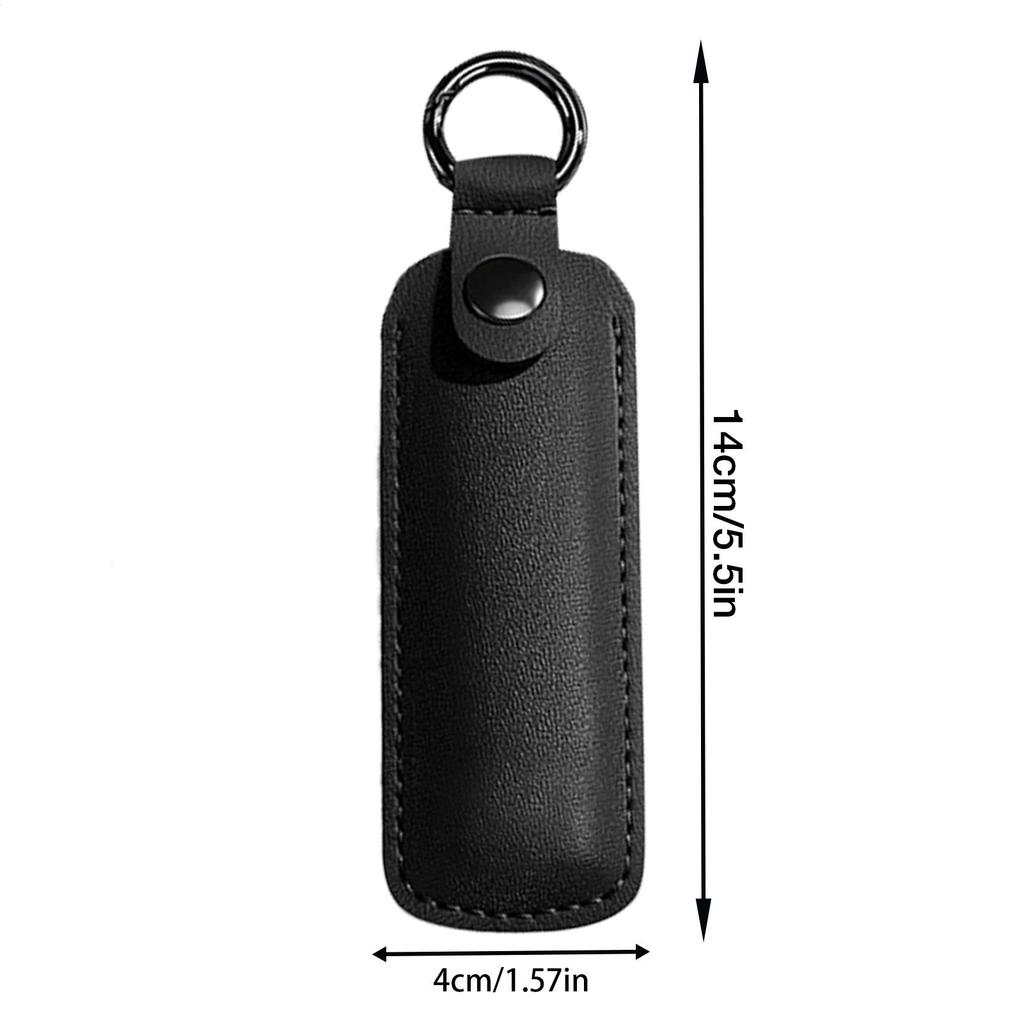 PU Leather U Disk Pouch Protective Cover Storage Bag USB Flash Drive Anti Lost Case Key Ring Holder Small For Landlords Office