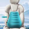 Portable Travel Inflatable Lumbar Pillow Cushion Press Pump Design for Office and Home Use with Adjustable Firmness