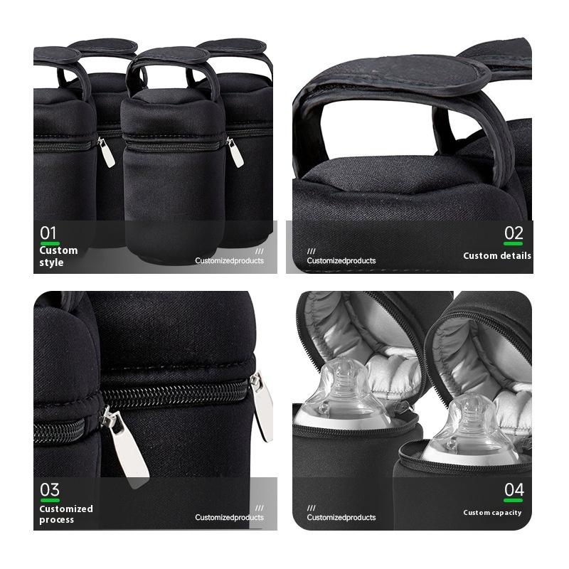 Winter Going Out Bag Baby Bottle Thermal Insulation Bag Portable Breast Milk Fresh-keeping Bag Thickened Aluminum Foil Can Thermal Insulation