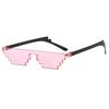 1PC Black mosaic sunglasses anime mischievous dark glasses mosaic pixel glasses disco funny toys