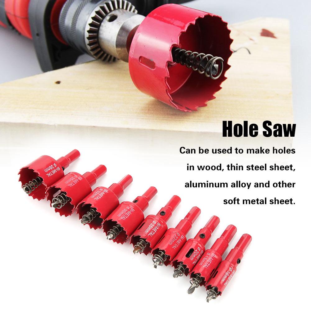 16 38mm M42 High Speed Steel Bi Metal Holesaw Cutter Hole Saw with Core Drill Bit
