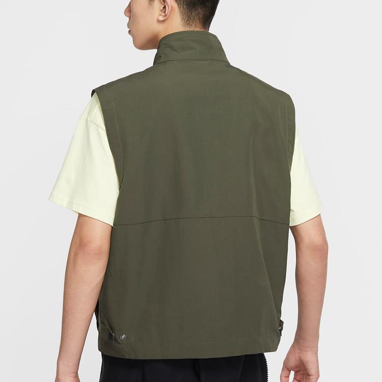 Nike ACG Casual Sports Stand Collar Multi-Pocket Utility Vest Men Vests Green CW0836-325