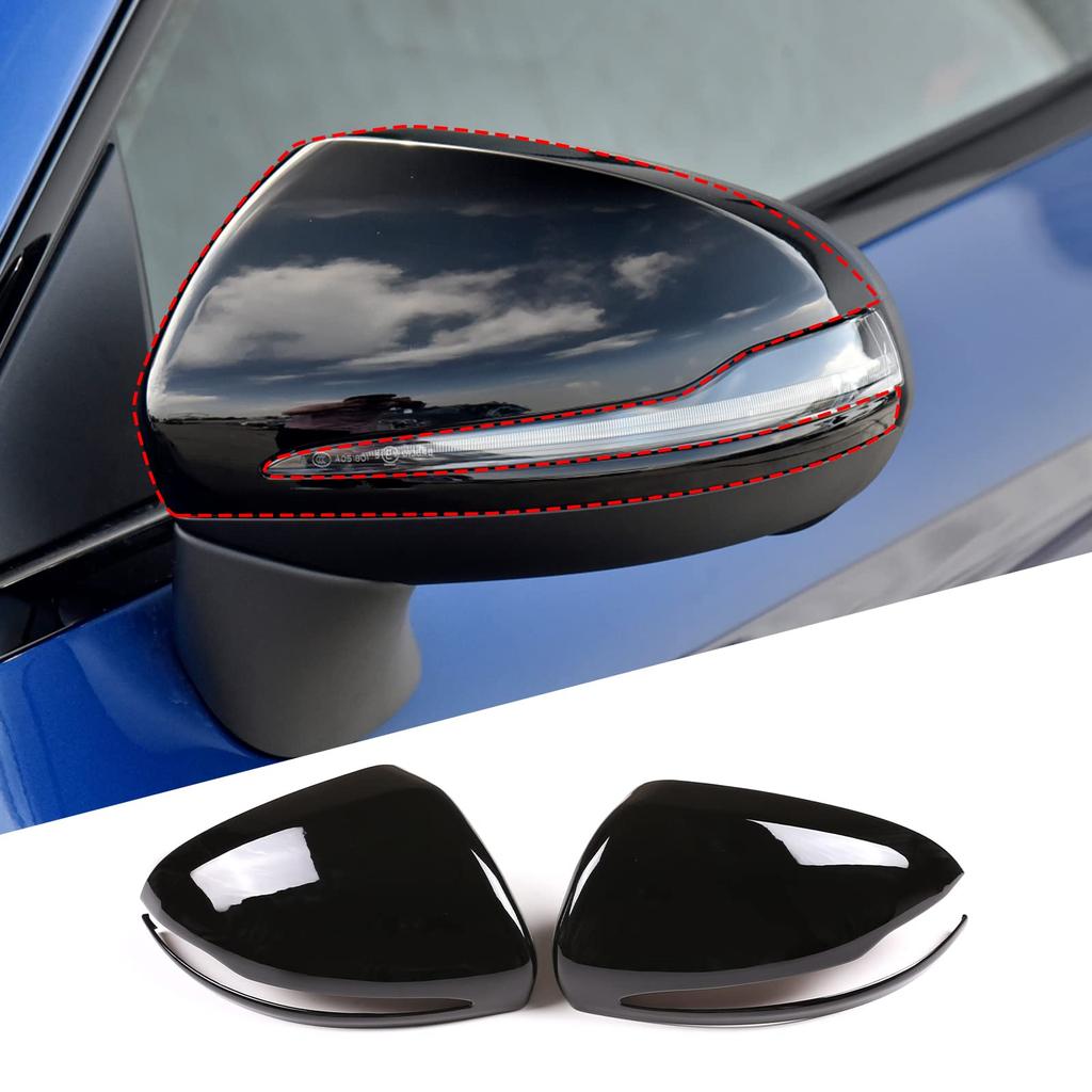 Hcilloend Mirror Door Mirror and Side Mirror Covers for the New and GLC Made of Set of Left and Easy Exterior Custom Car and X253 Covers, Covers,