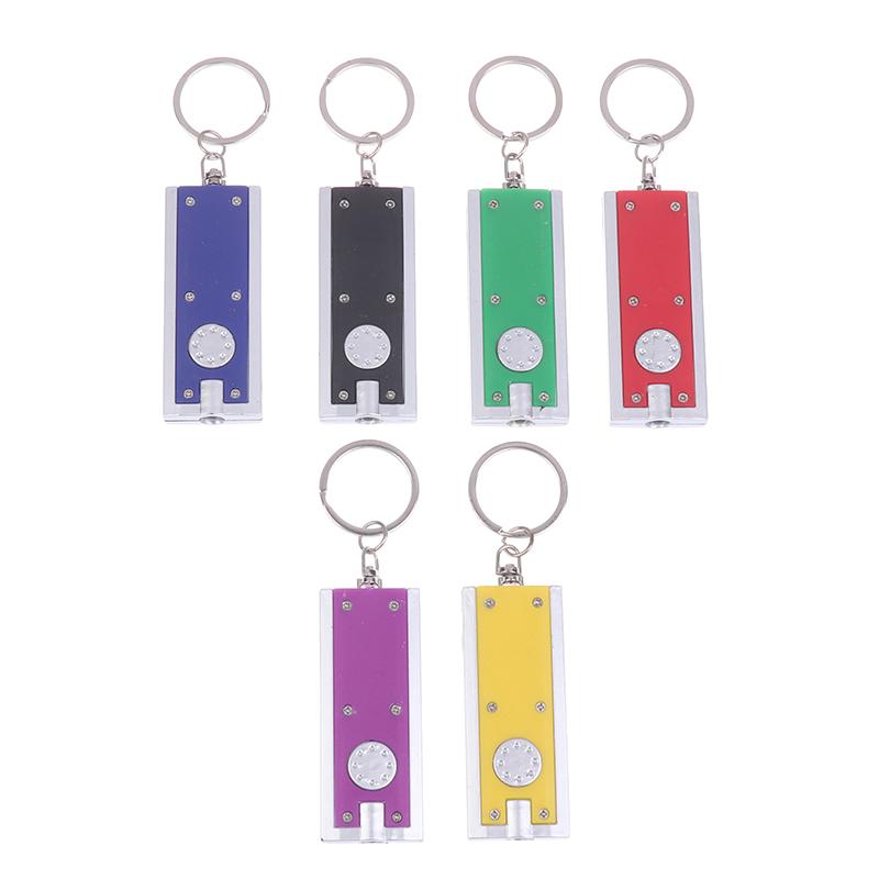 Square Keychain Flashlight Creative Puzzle Game LED Keychain Light Mini Flashlight Pocket Keychain for Keys Backpack Gift