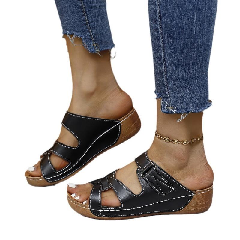 Sandals Summer New Women's Velcro Women's Shoes Slippers