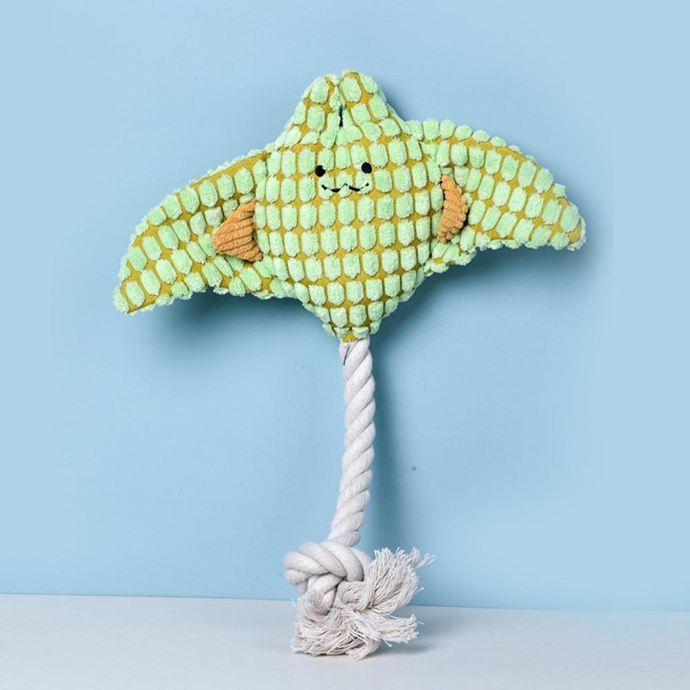 Washable Dog Plush Toy Bite Resistant Corduroy Dog Toy Dog Chew Toy Relieve Boredom