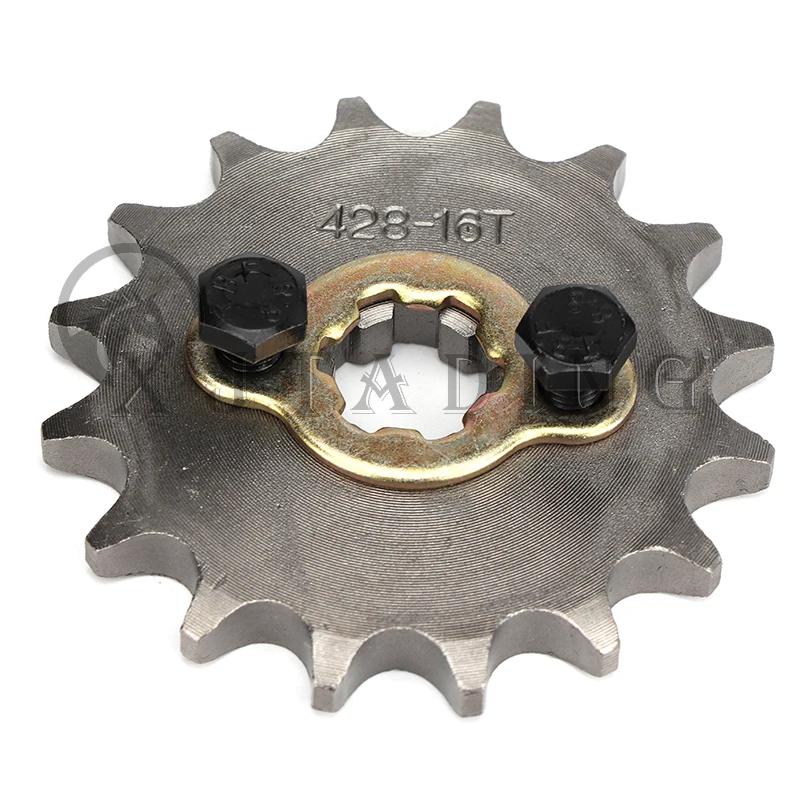 428 Chain 20mm 10 11 12 13 14 15 16 17 18 19 Teeth Front Engine Sprockets For 50 110 125 160cc Dirt Pit Bike ATV Quad Motorbike