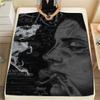 1pz Coperta in Flanella con Stampa Lana Del Rey, Alta qualità Confortevole per Tutte le Stagioni, Decorazione per la Casa, Calore e Comfort, Perfetta per Regali di Natale