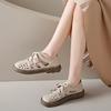Fashion Women Shoes Tennis Leather Sneakers Female Casual Shoes Lace-up Ladies Shoes Platform Rubber Sole Hollow Out Sneaker Q78